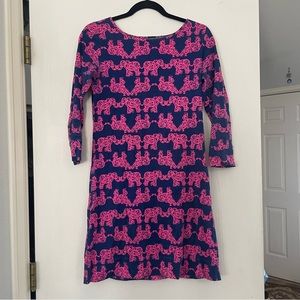 Lilly Pulitzer Elephant Print T-Shirt Dress
